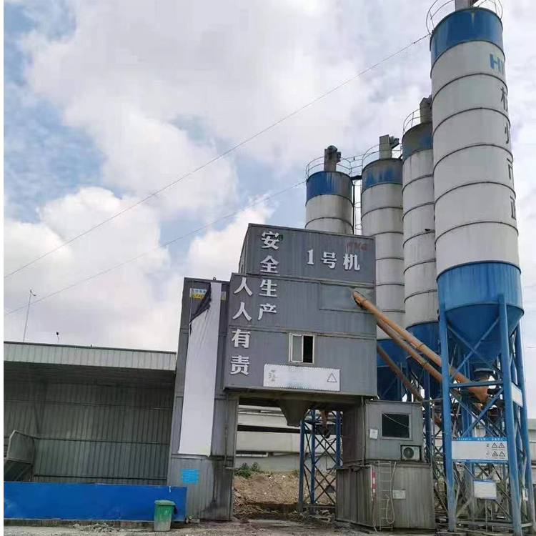 山东方圆二手搅拌站  HZS120提斗搅拌站  移动搅拌站  随时可拆可装车