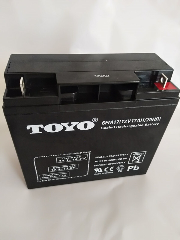 TOYO东洋蓄电池6FM17 12V17AH应急UPS直流屏EPS不间断电源包邮
