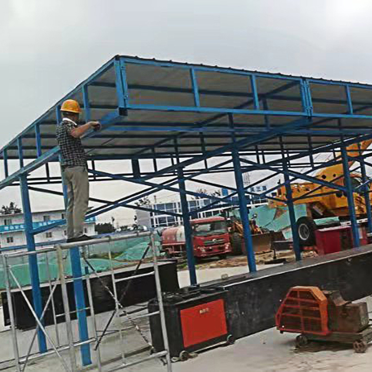 组装式钢筋加工棚   永邦供应   建筑工地加工棚   重庆   施工安全防护棚