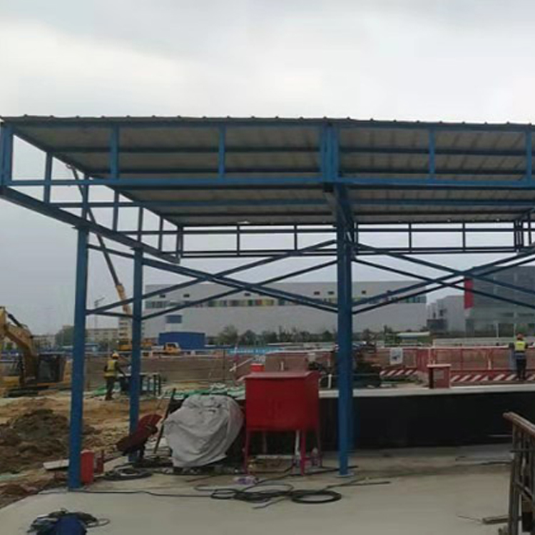 工地用组装式钢筋加工棚   永邦供应    四川    标准化建筑防护棚    施工安全防护棚