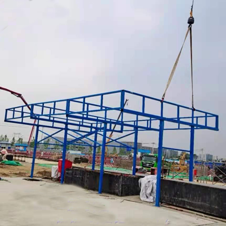 工地钢筋加工棚   永邦供应   组装式钢筋加工棚     湖北  建筑工地加工棚