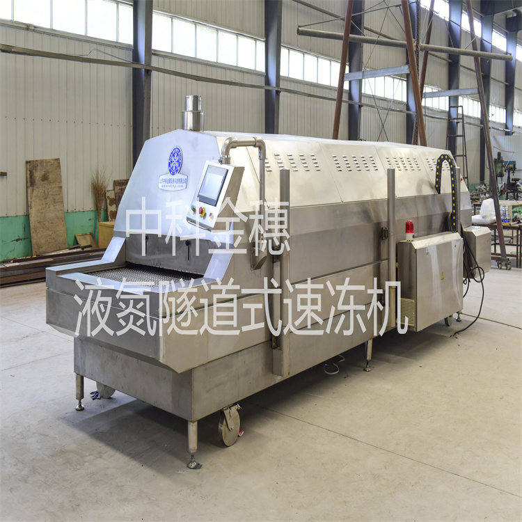 薯条鸡爪隧道式速冻机 网带式速冻机 液氮隧道式速冻机 山东厂家定制
