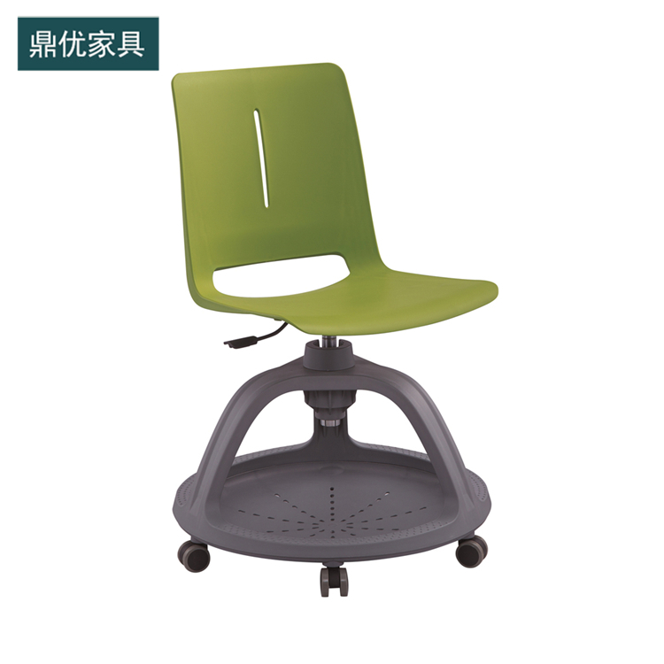 360度旋转培训椅，智慧教室桌椅系列，带写字板旋转圆盘椅