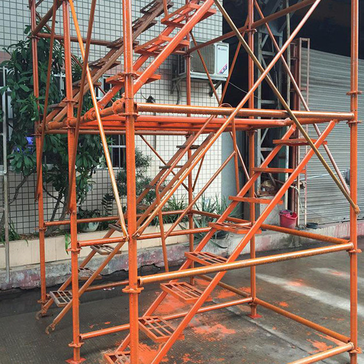 承插式安全爬梯 施工用香蕉式安全爬梯 现货供应 建筑之字形安全爬梯 来电报价