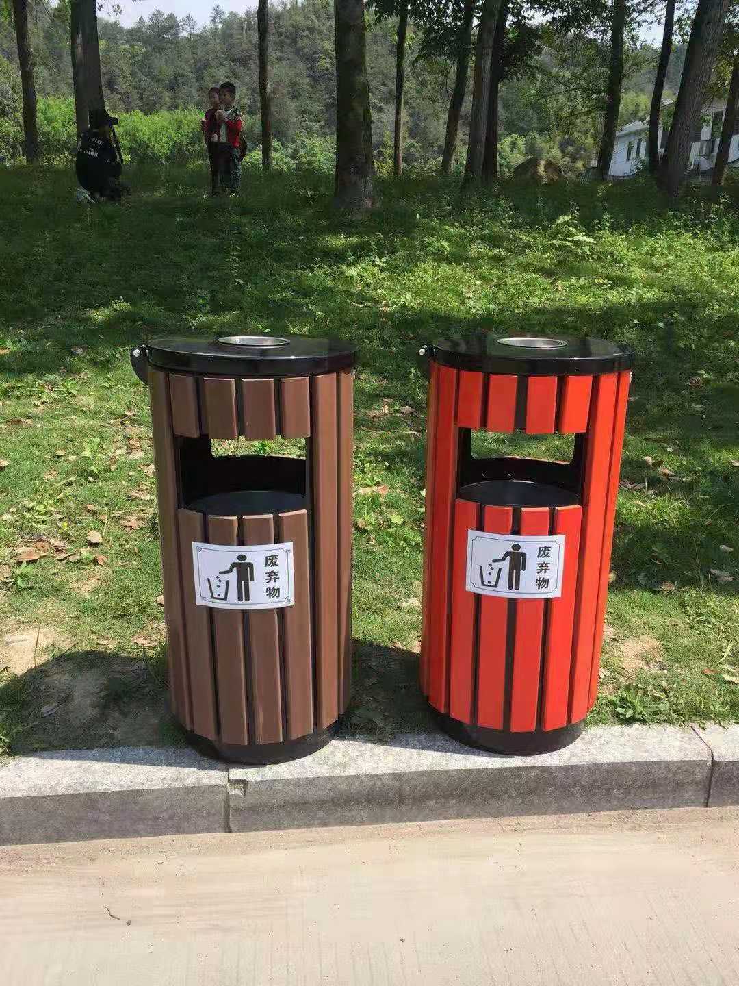 江门出售 钢木分类垃圾桶 果皮垃圾箱  质量保障