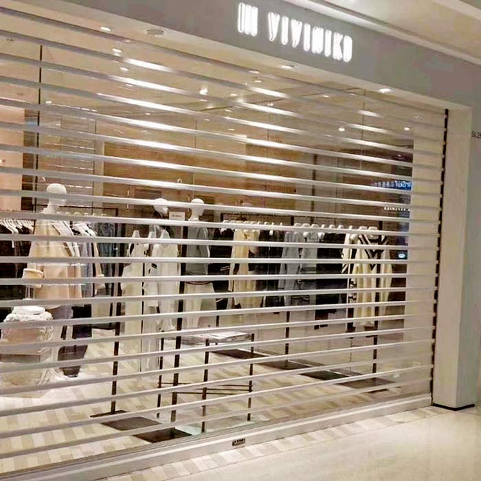 定制欧式铝合金卷帘门 商铺门店防盗卷闸门 电动铝合金卷门