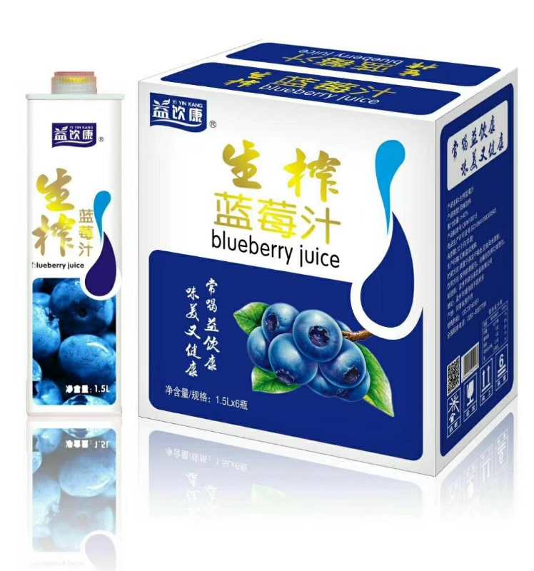生榨蓝莓汁1.5L 蓝莓汁饮品批发 蓝莓汁饮料厂家直供 20年生产经验 质量0客诉