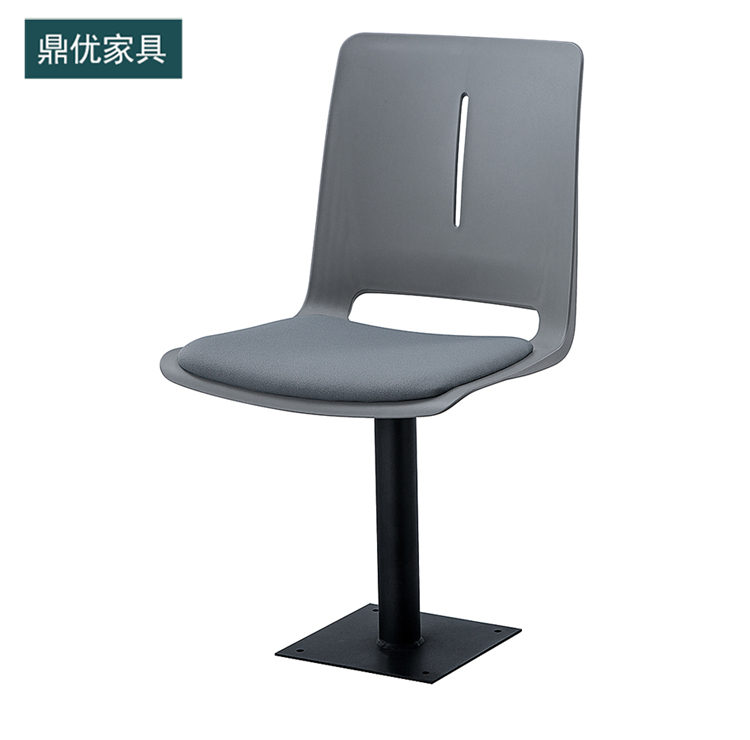 多媒体教室教学椅，360度旋转带写字板培训椅，阶梯教室桌椅价格