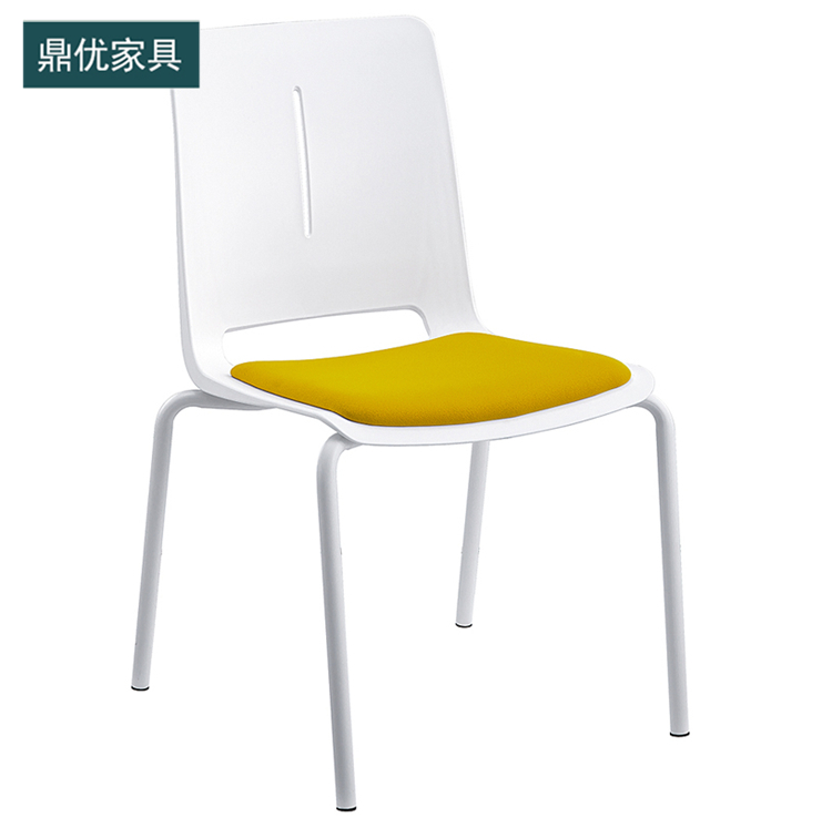 会议培训椅厂家，大学图书馆阅览座椅，餐厅塑料四脚架椅子