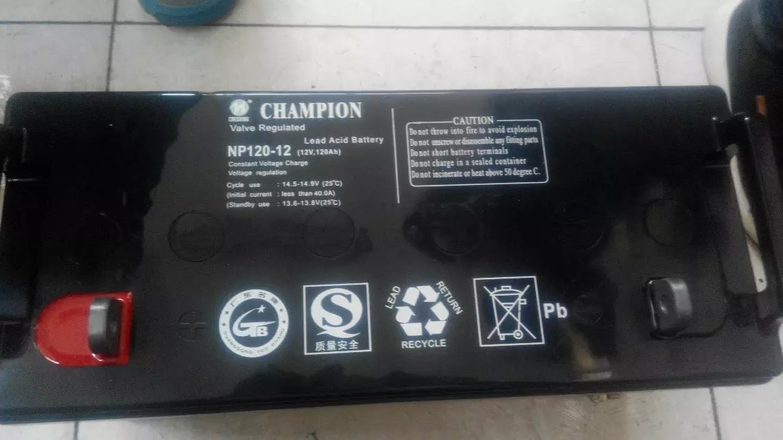 CHAMPION蓄电池NP120-12 12V120AH 机房医疗发电厂UPS直流屏用