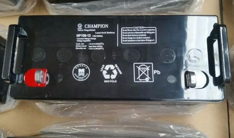 CHAMPION蓄电池NP100-12 12V100AH 应急通道照明通讯EPS UPS专用包邮