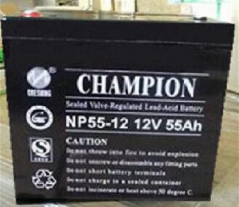 CHAMPION蓄电池NP55-12 12V55AH 免维护基站通信UPS直流屏