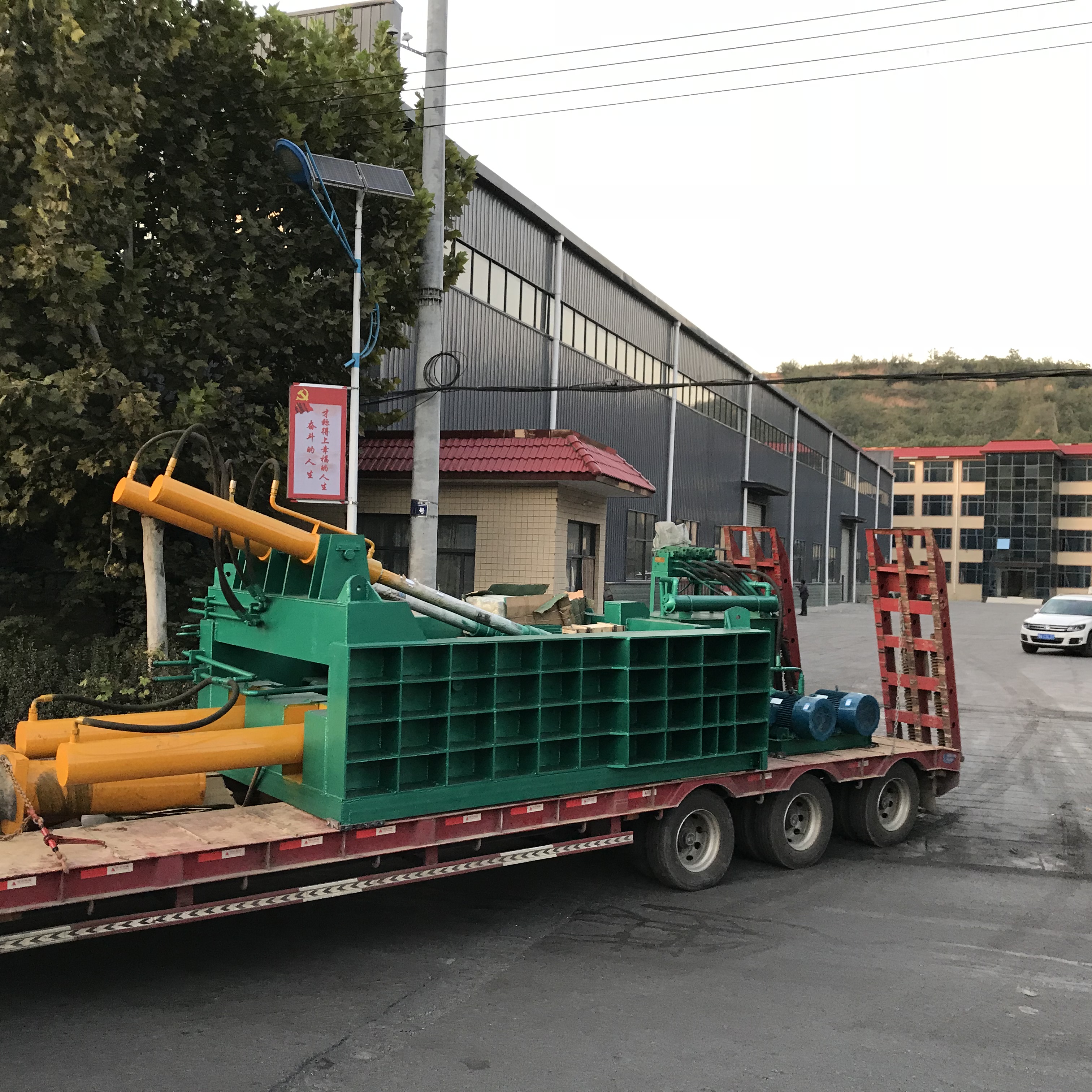 广西废钢压块机250吨金属压块机性能高