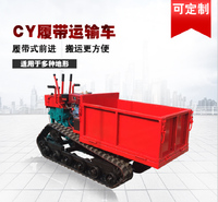农用履带运输车 液压升降冠旺自卸履带搬运车 现货供应