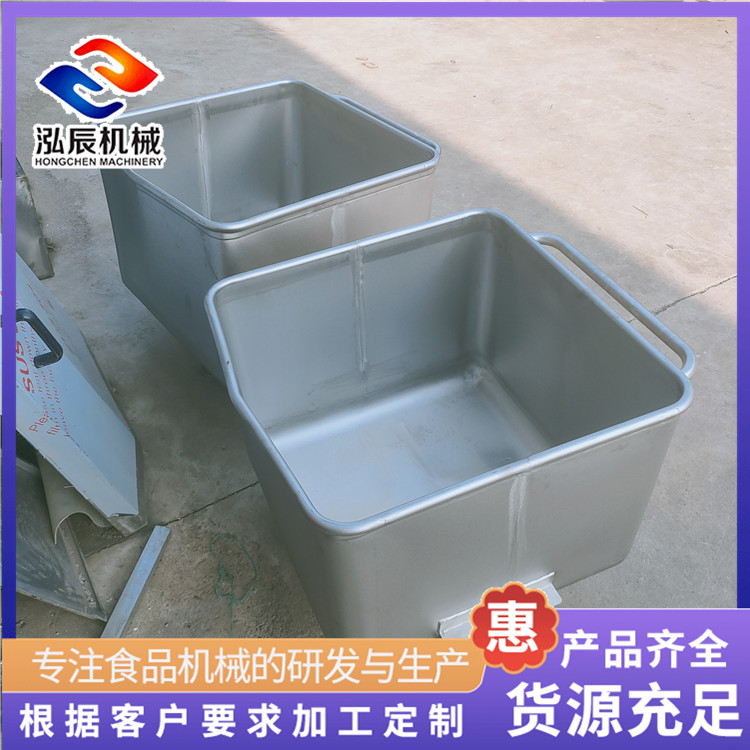 200L不锈钢标准肉料车 食品厂物料周转车 食品厂辅助小料车 泓辰机械