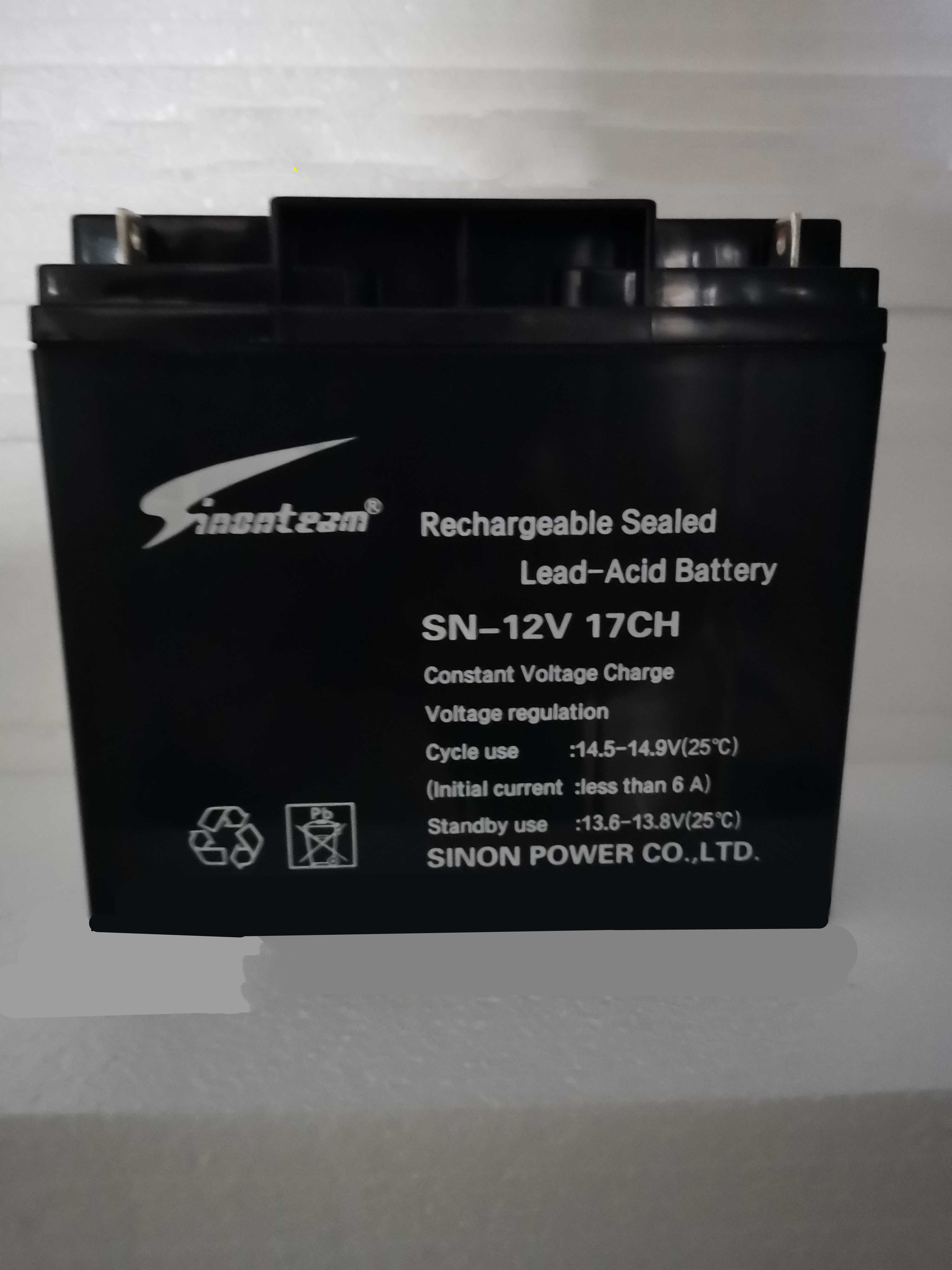 Sinonteam德国赛能蓄电池SN-12V17CH 12V17AH监控设备 消防系统 电梯 专用