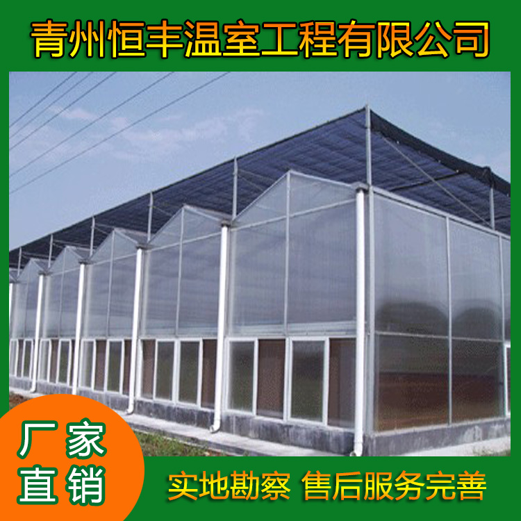 恒丰 阳光板温室大棚   阻燃性强  PC板自身燃点是580℃