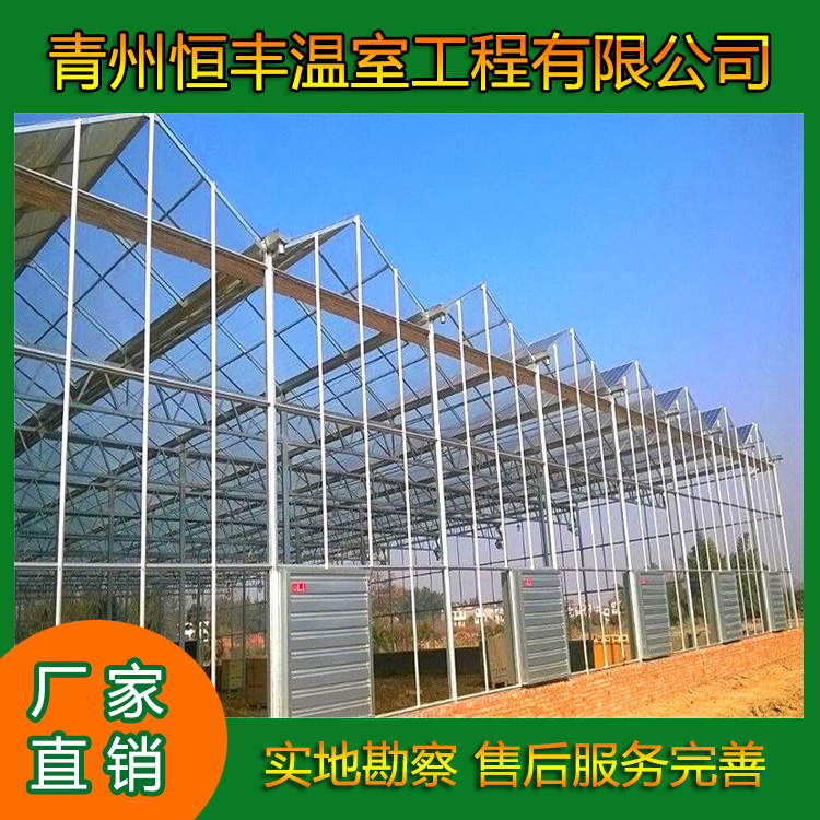 连体大棚骨架设计安装   养鸡棚大棚配件  恒丰采摘棚骨架搭建   