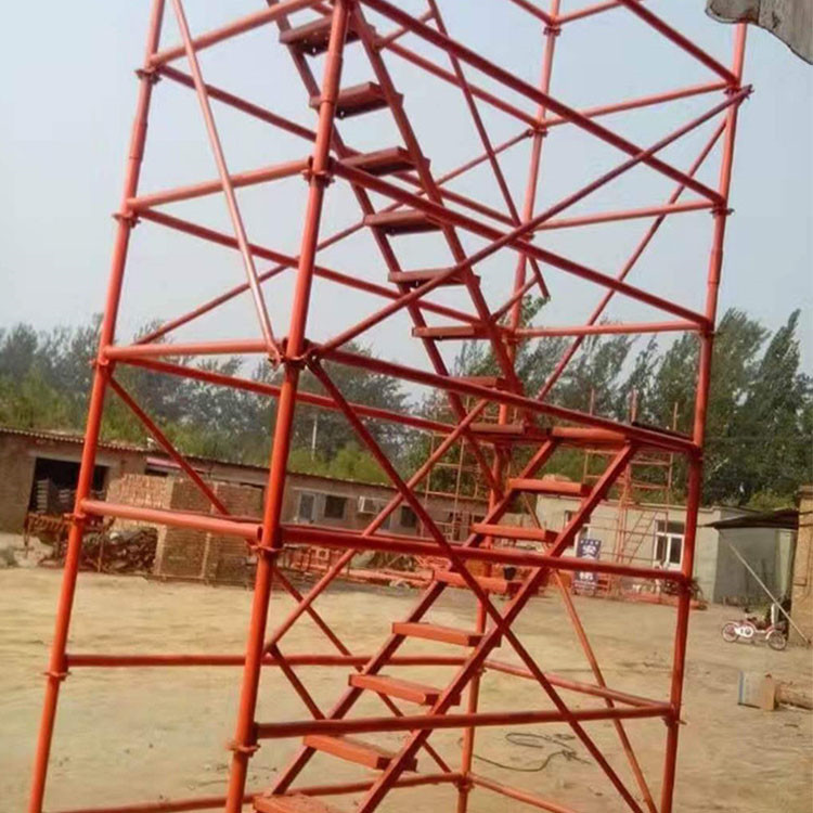 现货供应 建筑施工安全爬梯 施工脚手架爬梯 挂网式安全爬梯