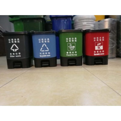 深圳新洁源 厂家批发60升翻盖塑料垃圾桶 支持定制