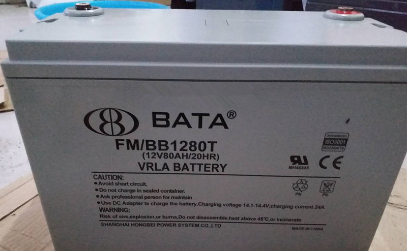 鸿贝蓄电池FM/BB1280T 12V80Ah 鸿贝电池医疗消防 通讯UPS电源电池