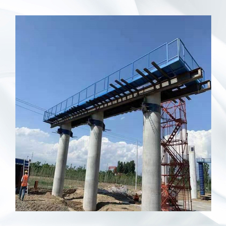 永邦建筑   贵州    高铁建筑施工盖梁平台  桥墩矩形作业平台   盖梁作业平台    