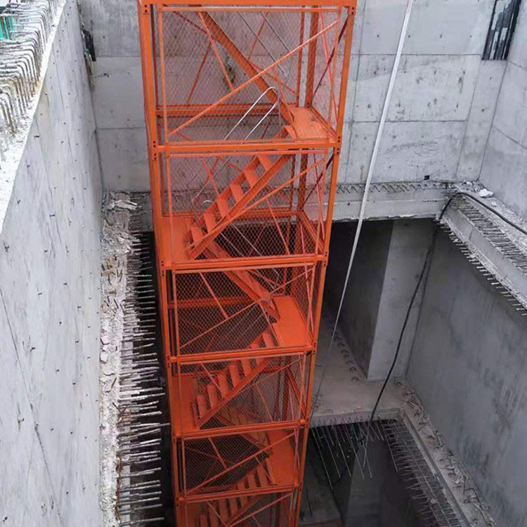 高铁桥墩施工爬梯 铁路施工安全梯笼 建筑安全梯笼 质量放心