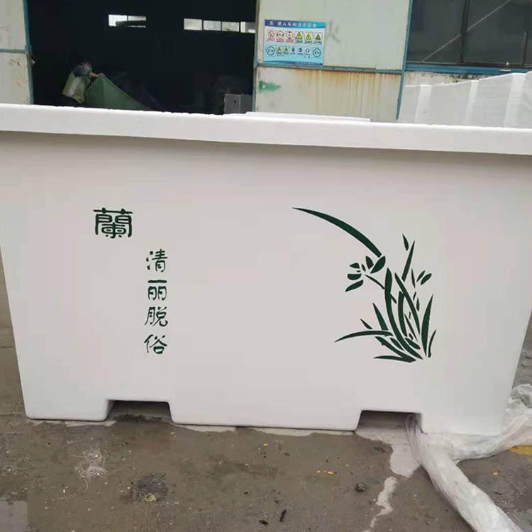 加工 高架桥绿化花盆 市政工程玻璃钢花盆 户外高架桥长方形花箱 厂家供应