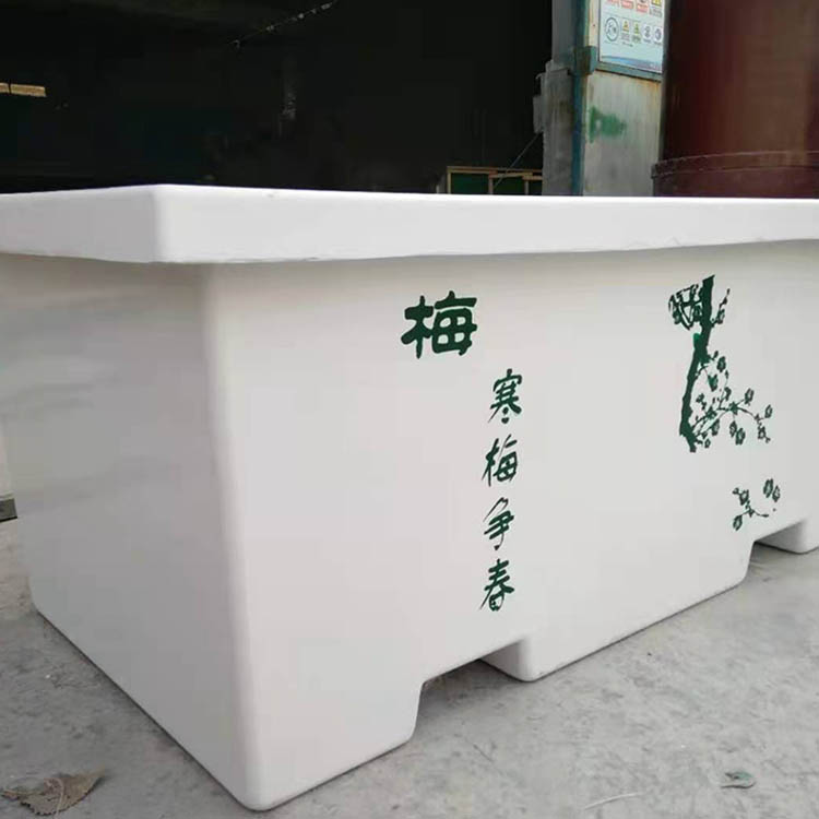 隔离带绿化花槽 园林景观玻璃钢花盆 玻璃钢市政花箱 种类繁多