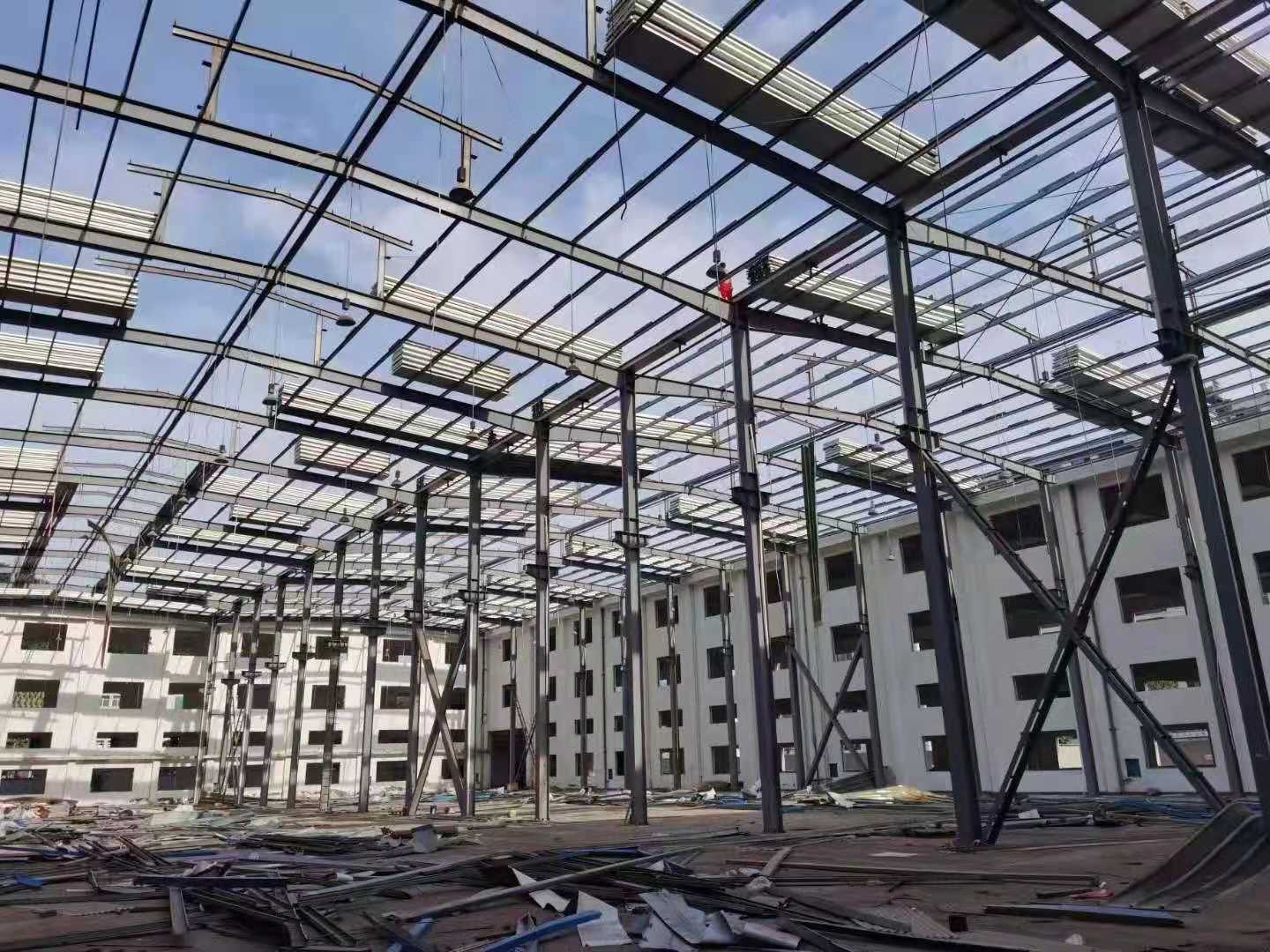 云南钢结构厂家 二手钢结构价格 重型钢结构厂房