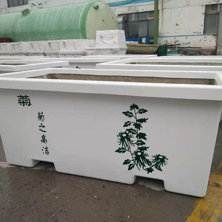  现货 种植槽长形绿化玻璃钢花箱 玻璃钢花盆 户外商场道路花盆 贴心售后