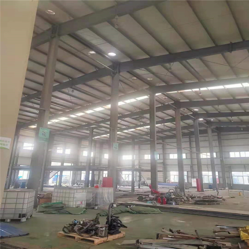 大跨度翻新钢结构厂房 仓库建造用二手钢结构