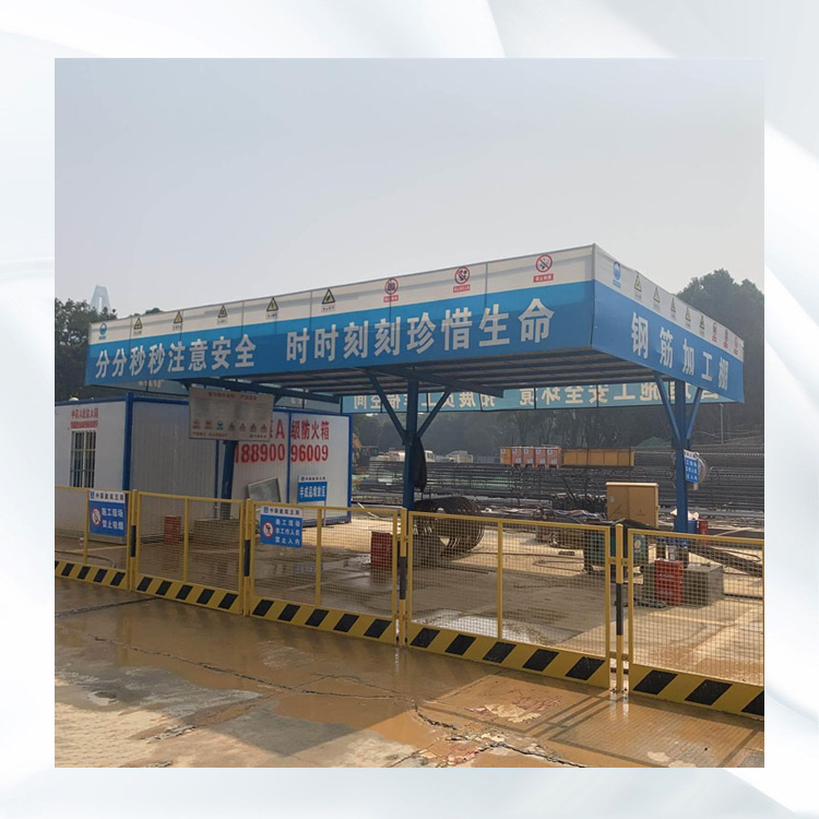  单立柱钢筋加工棚   组装式安全通道棚    永邦供应   江西    建筑用木工加工棚     