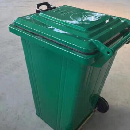 深圳 大量批发240升挂车塑料垃圾桶 户外街道垃圾桶 
