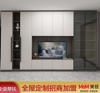 全屋定制衣柜 电视柜 鞋柜 板式家具定制 美佳全屋定制厂家直供