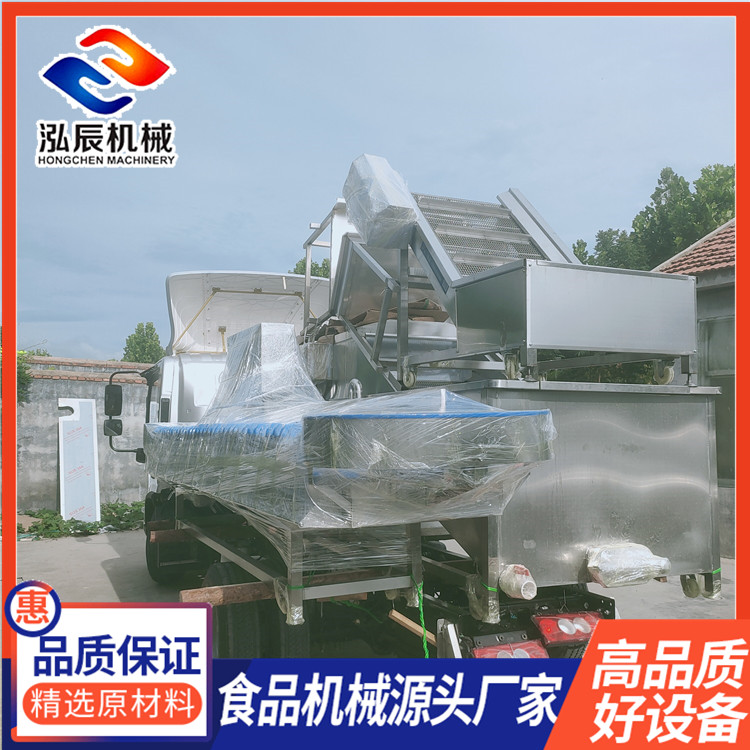 果蔬高压喷淋清洗机 秋葵百香果气泡清洗机 连续式气泡清洗机 尺寸可定制