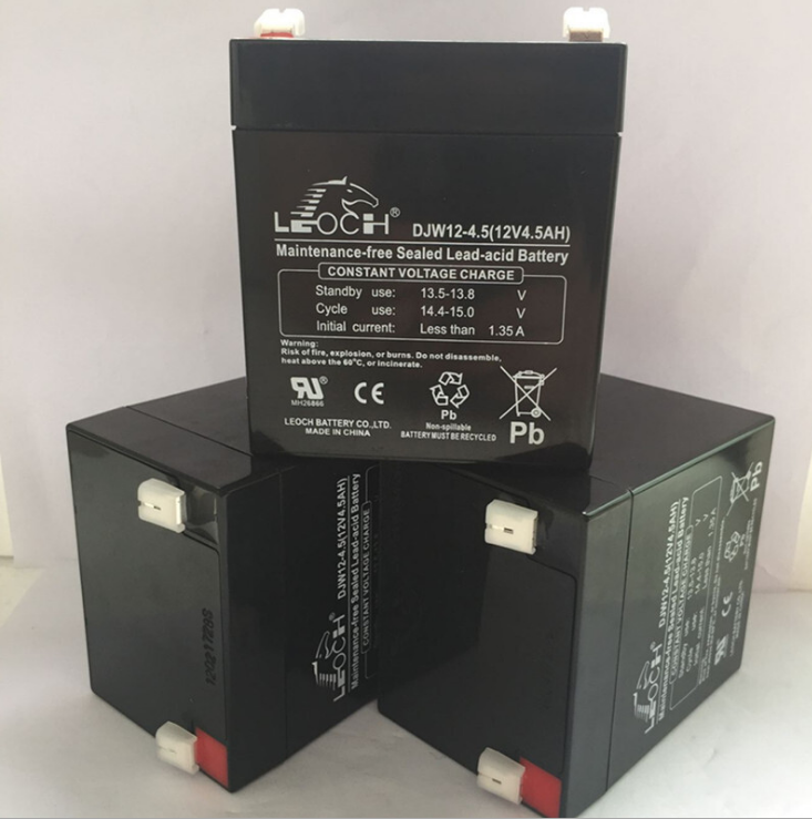 LEOCH理士蓄电池DJW12-4.5 12V4.5AH 通力电梯配电瓶轿顶应急电源