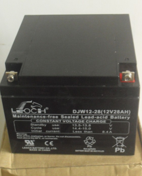 LEOCH理士蓄电池DJW12-28 12V28AH 弱电设备监控摄像头电源设施伏安