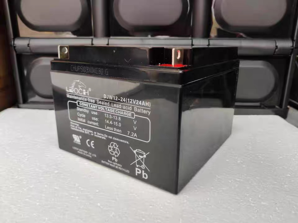 LEOCH理士蓄电池DJW12-24 12V24AH 消防主机UPS电源直流屏监控免维护