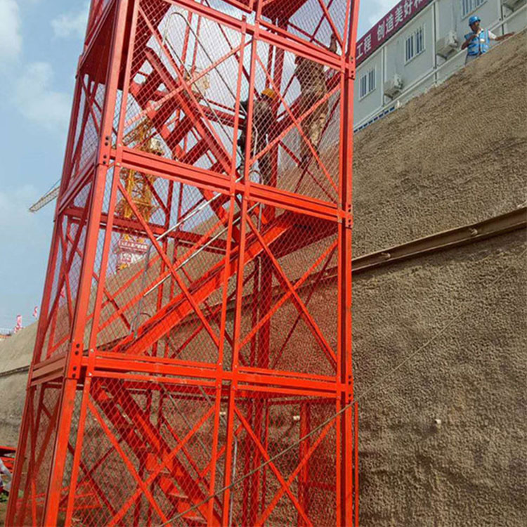 长期出售 施工建筑安全爬梯 承插式安全爬梯 扣件安全爬梯