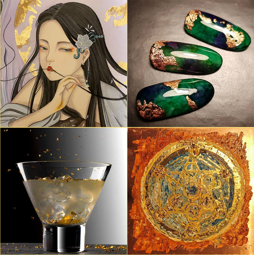 碎金箔装饰碎银箔天花贴金箔金梓箔业 