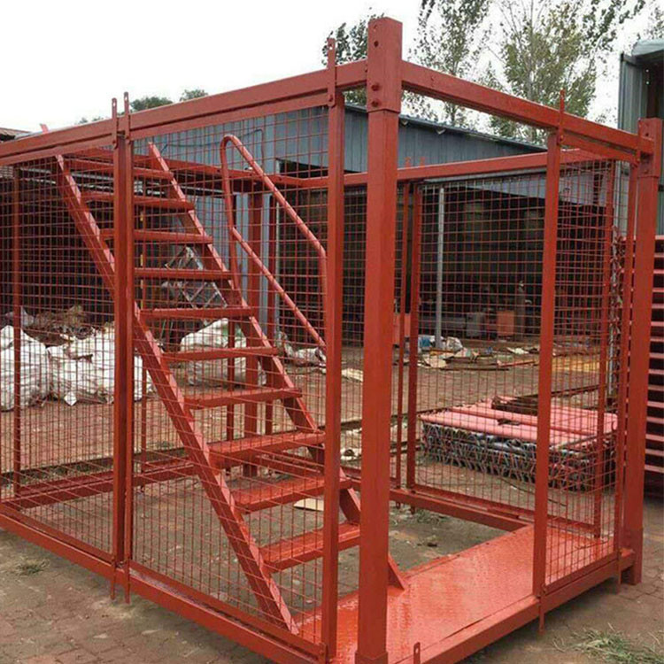 利科供应 建筑挂网式梯笼 施工安全梯笼 建筑工地组合式梯笼