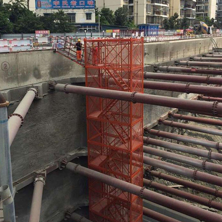 长期供应 挂网式梯笼 建筑安全梯笼 组合框架式安全梯笼 支持定制