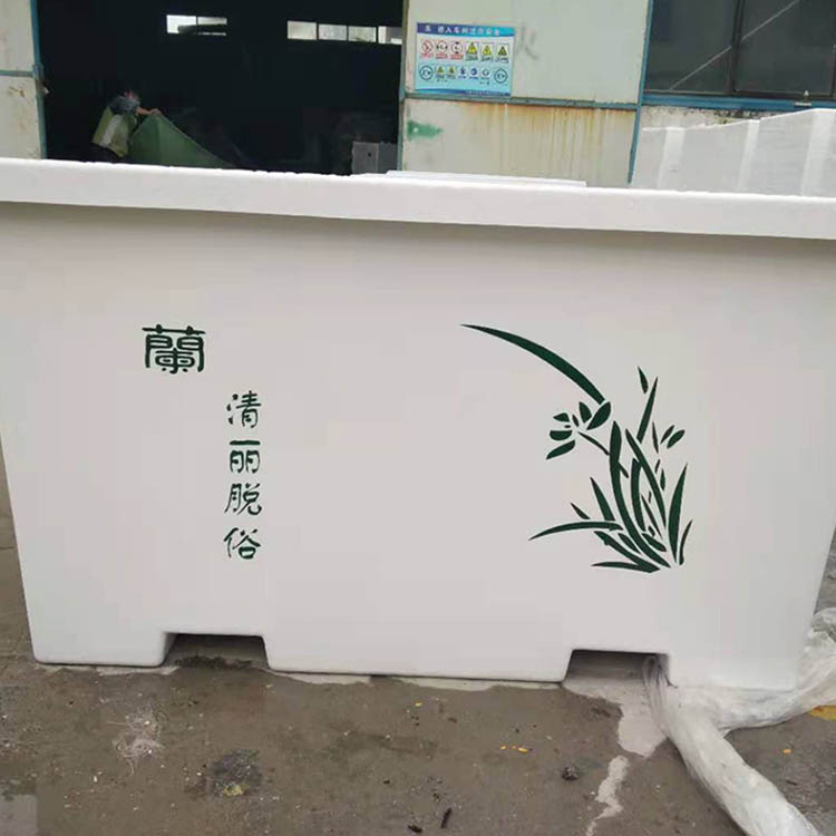 景观花箱 玻璃钢市政花箱 室外移动玻璃钢花盆 型号多样