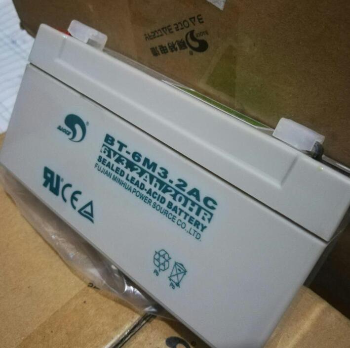 赛特蓄电池BT-6M3.2AC 6V3.2AH电子秤餐桌转盘四轮定位仪电瓶