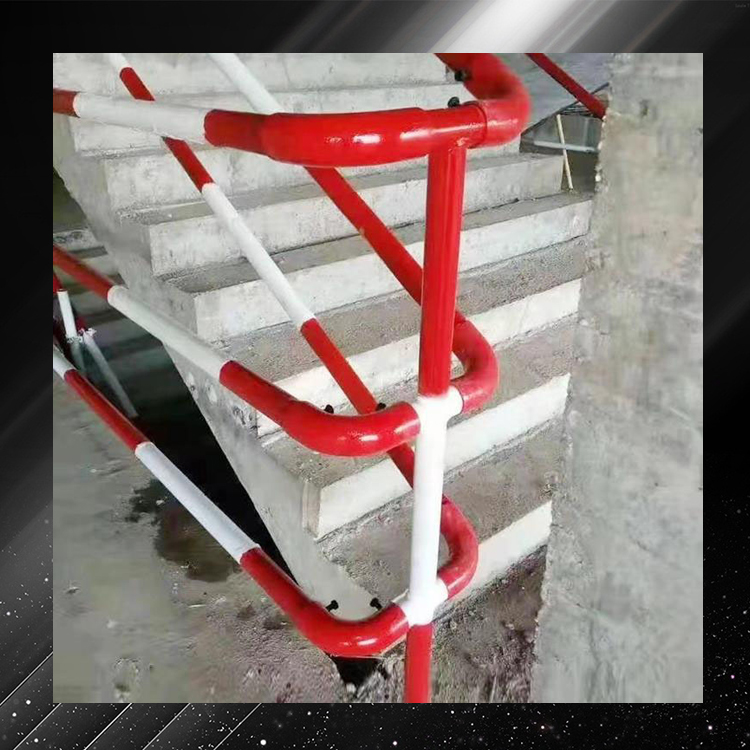 工地施工楼梯干字立杆     基坑临边防护栏立杆   永邦供应   江苏   建筑楼梯扶手王字栏杆