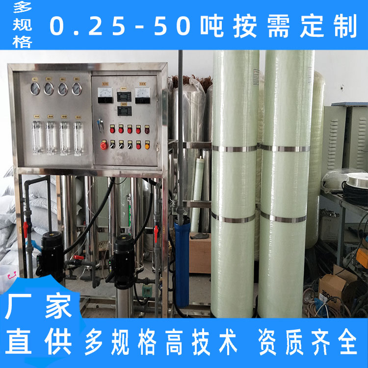 潍柴动力过水滤芯2吨去离子水设备一体化水处理过滤设备