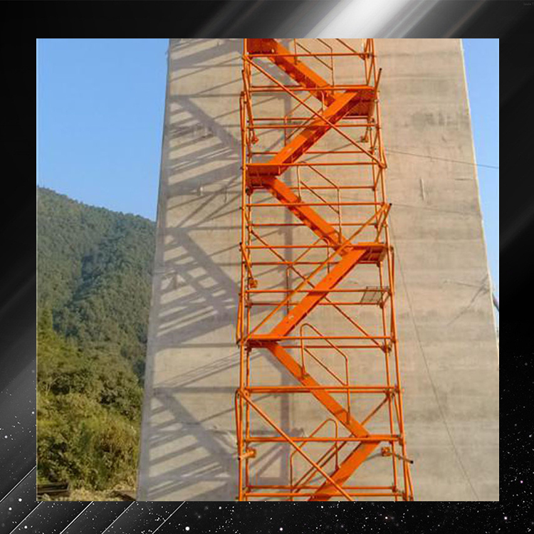 建筑用挂网式爬梯   组合框架式爬梯  永邦供应   重庆    墩柱施工安全爬梯