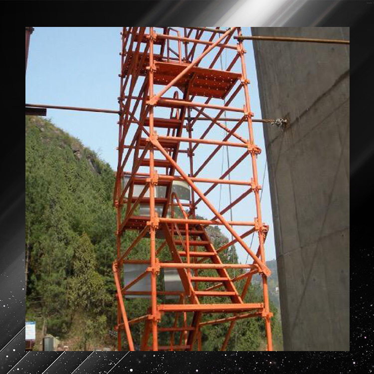 建筑用安全爬梯   梯笼式安全爬梯    永邦供应   江苏    施工用组合式爬梯