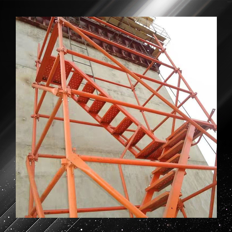建筑工地组合式爬梯     重型桥梁施工用安全爬梯    永邦供应   贵州   地铁深基坑安全爬梯